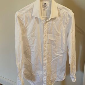 J. Crew Thomas Mason Dress Shirt Chevron medium (slim)